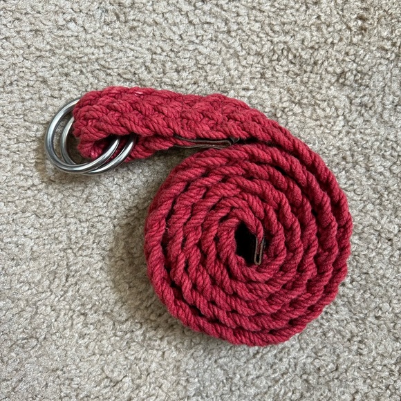 J. Crew Women’s Red Woven Belt S/M